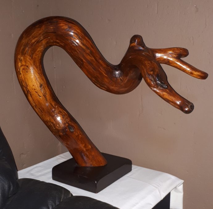 the bull bows driftwood art