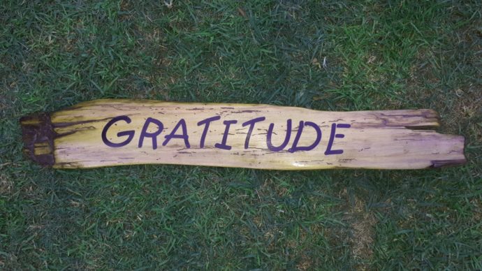 gratitude - driftwood art